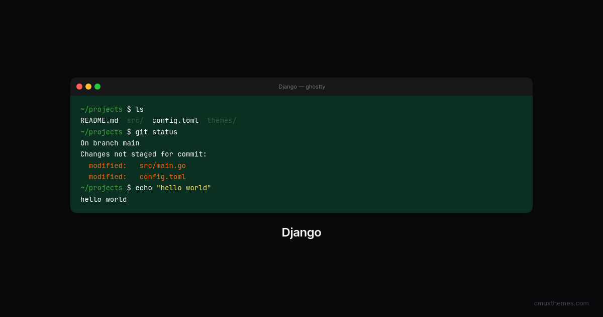 Django — Cmux Themes