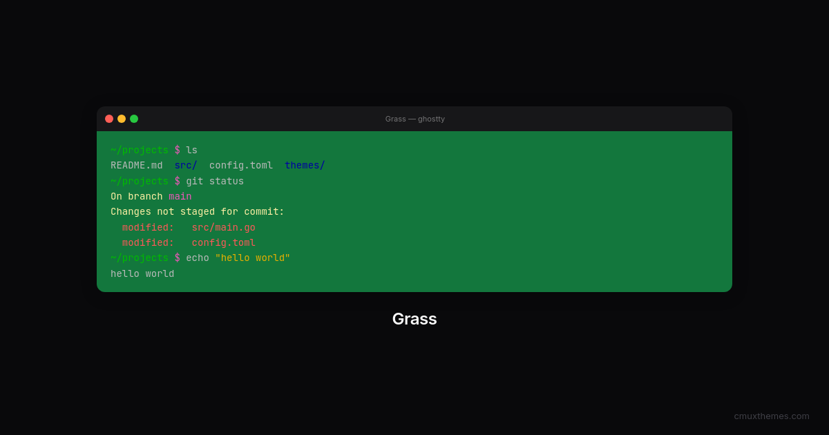 Grass — Cmux Themes