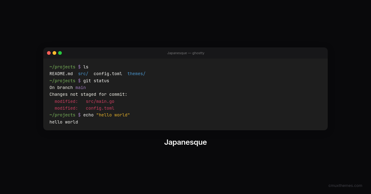 Japanesque — Cmux Themes