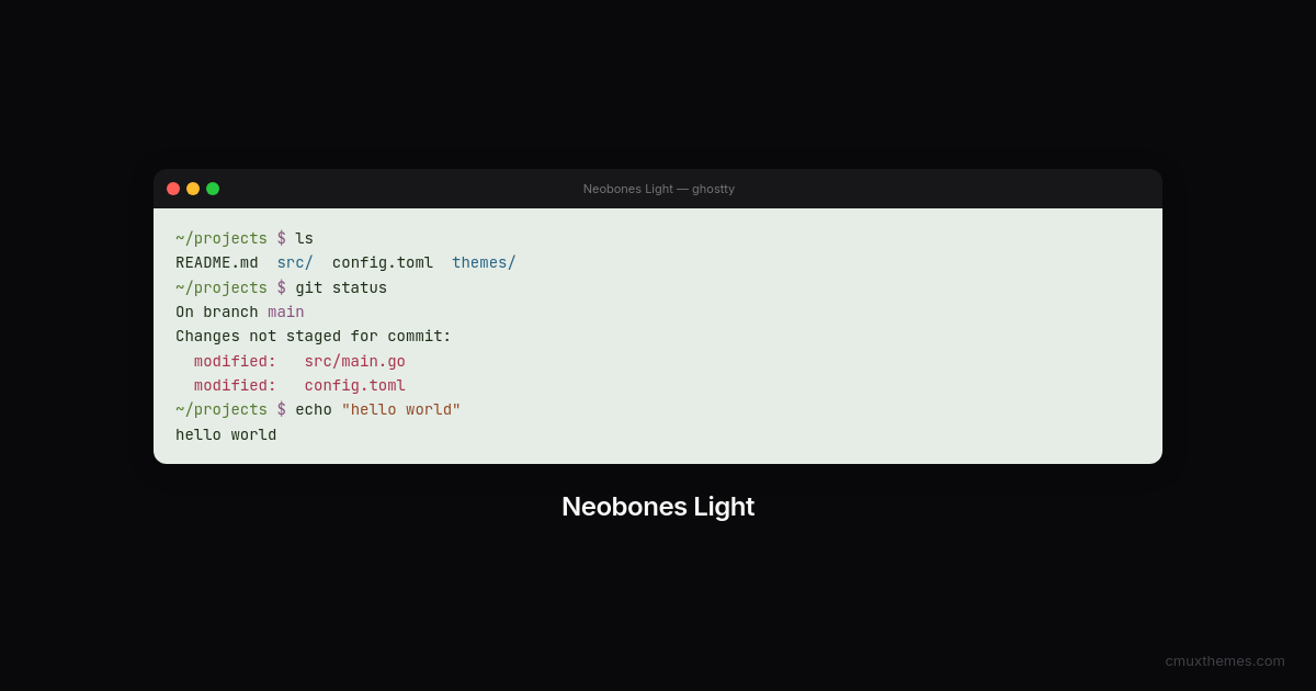 Neobones Light — Cmux Themes