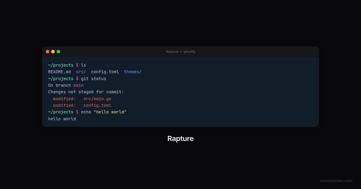 Rapture — Cmux Themes